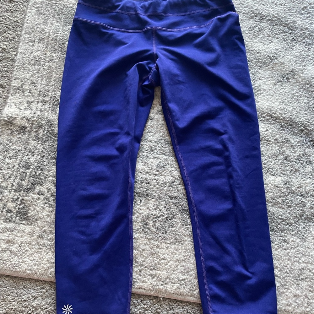 Athleta Deep Blue Cropped Leggings